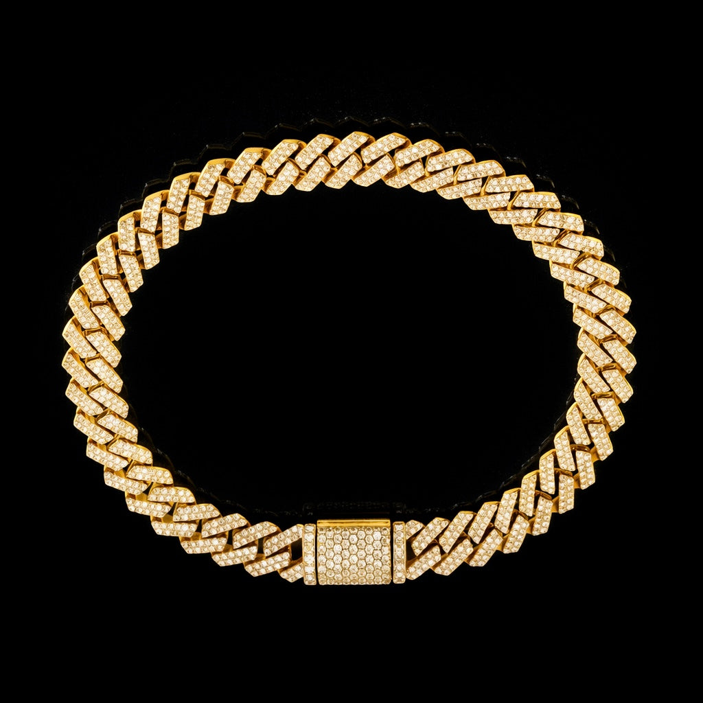10MM Diamond Cuban Bracelet