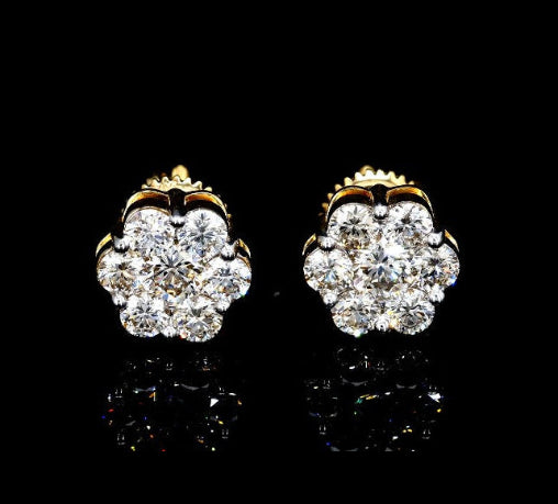 Flower Diamond Studs