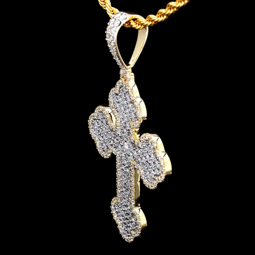 Extra Large Diamond Cross Pendant