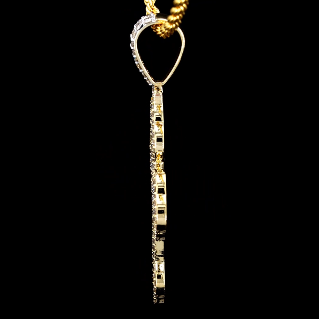 Extra Large Diamond Cross Pendant