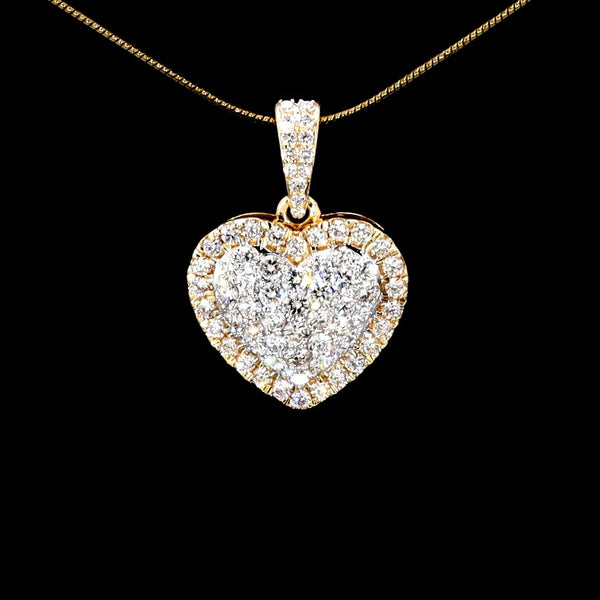 Small Diamond Heart Pendant