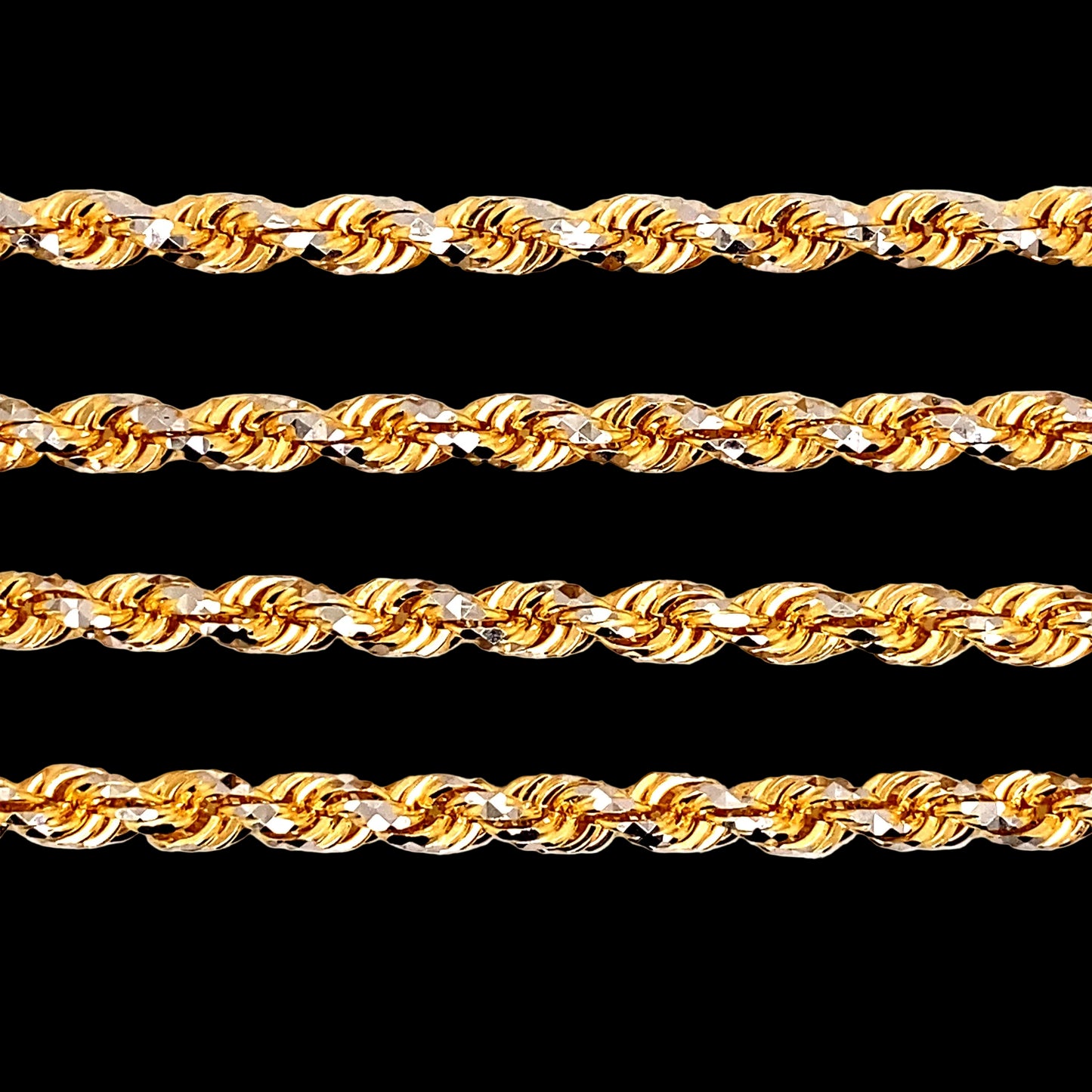 Diamond Cut Rope Chain