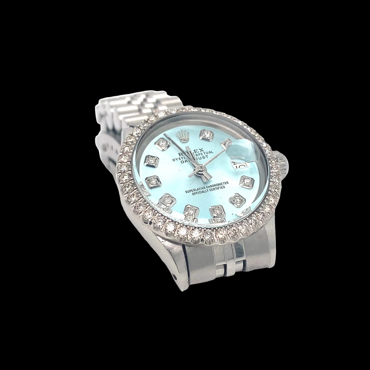 Diamond Bezel Blue Diamond Dial Rolex 26MM