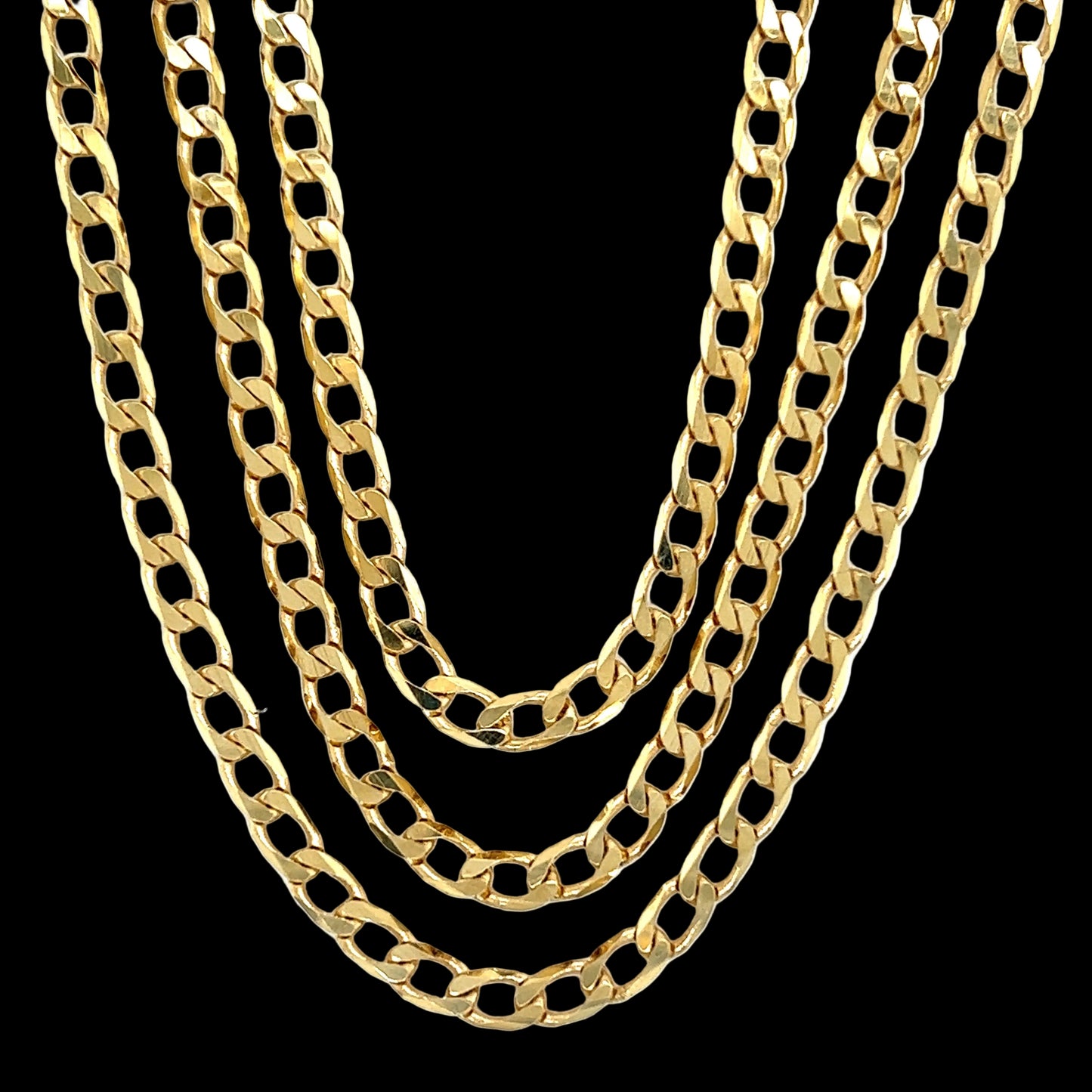Solid Grumetta Chains 18K