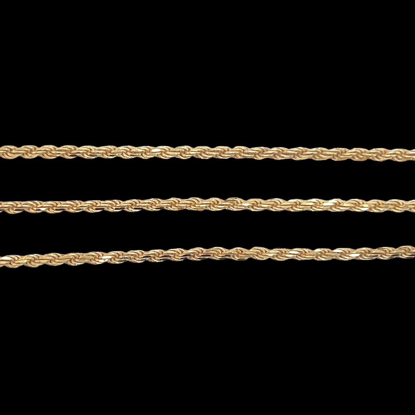 18KT Solid Rope Chains