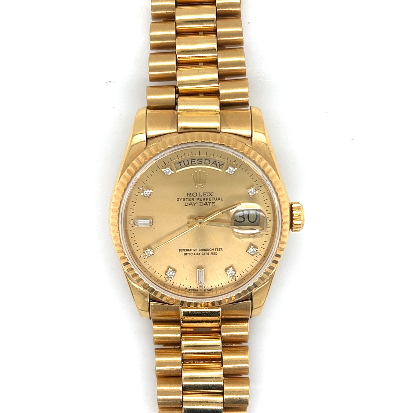 Rolex 18K Gold 36MM Day-Date President