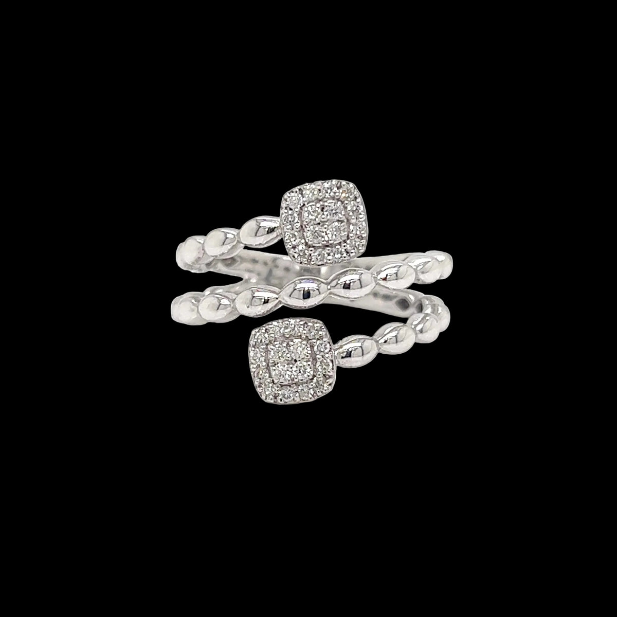 Twin Cluster Diamond Ring