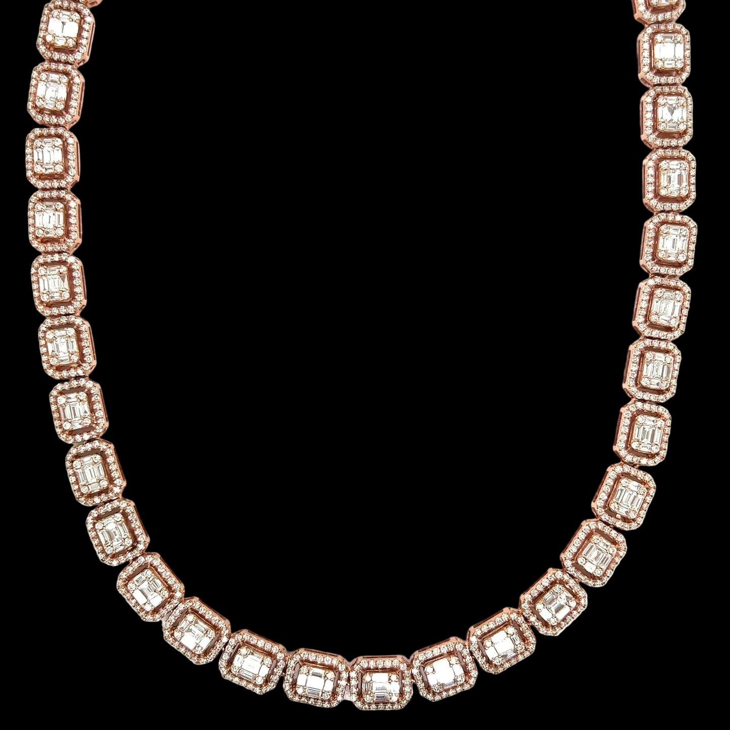 20CTW Baguette Tennis Chain