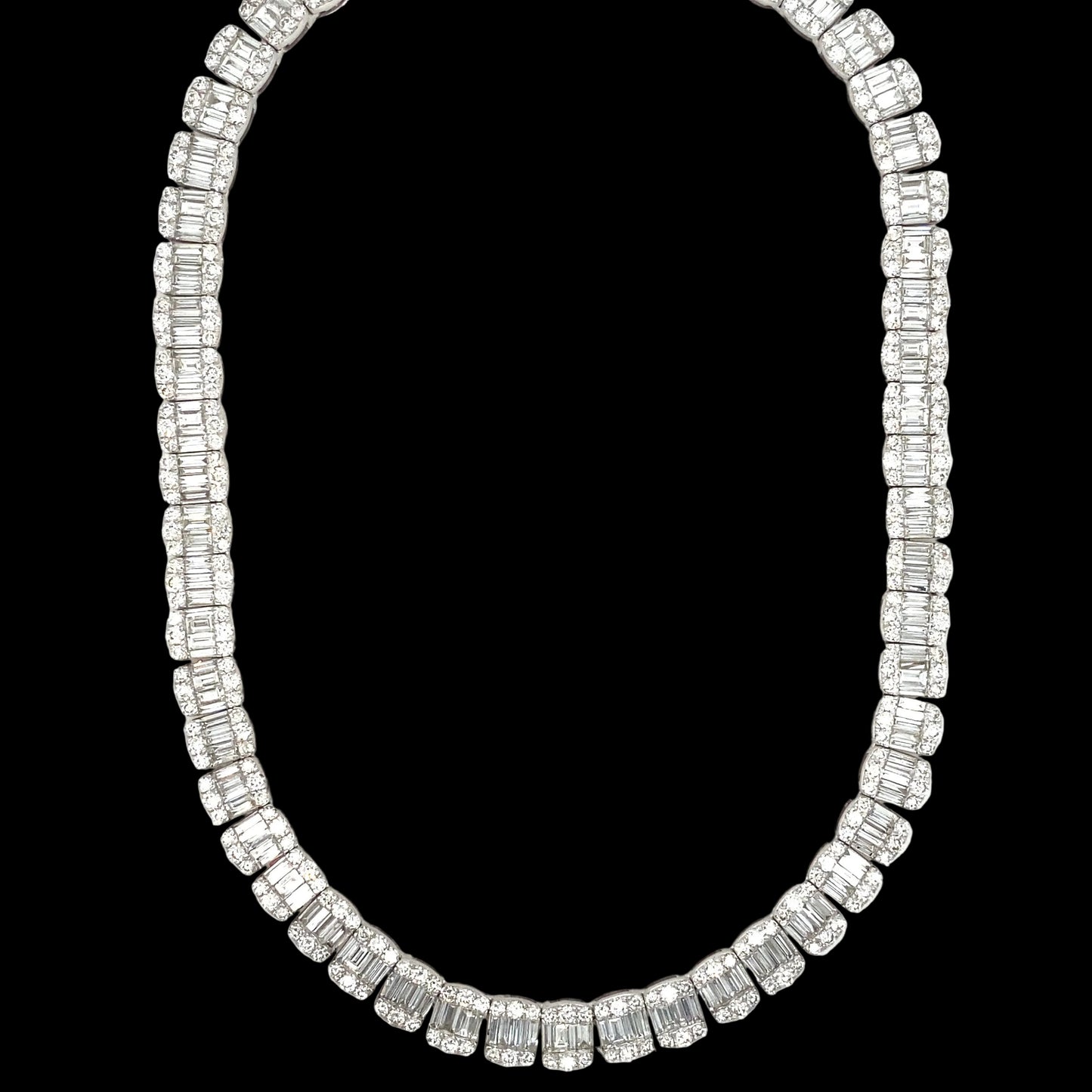 8MM 29.5 CT Baguette Tennis Chain