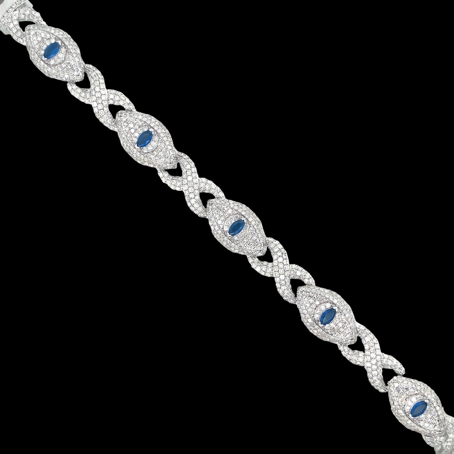 Diamond Evil Eye Bracelet