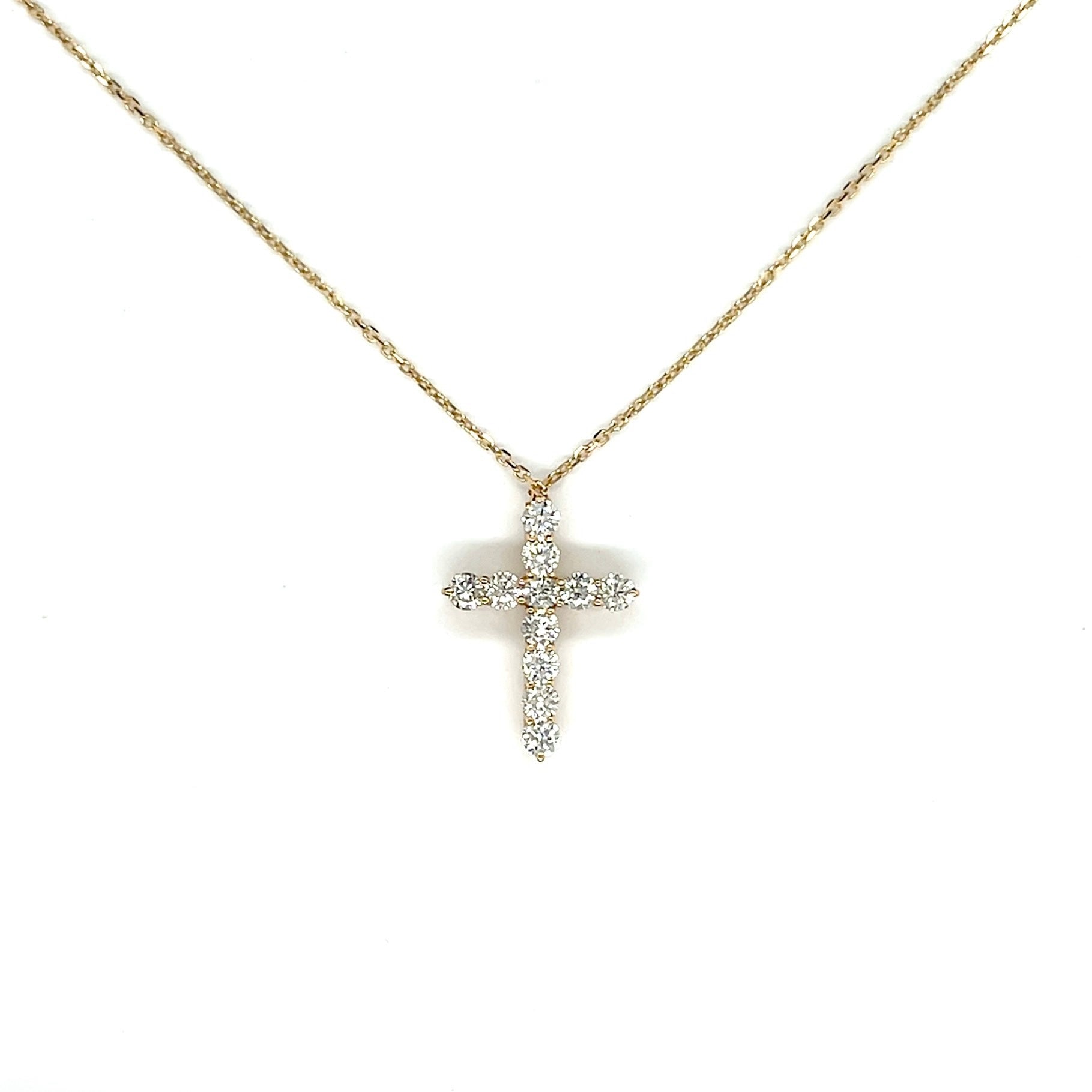 Dainty Diamond Cross Pendant