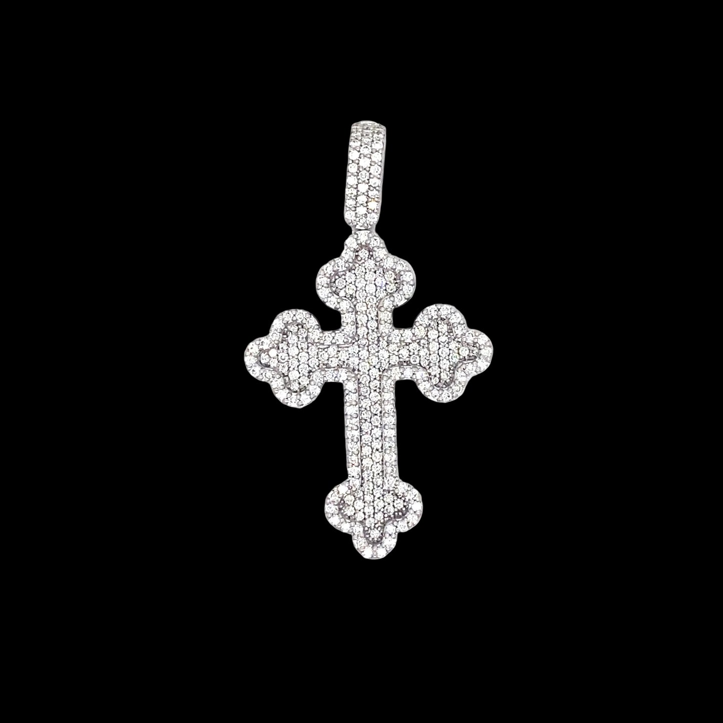 Diamond Small Medieval Cross Pendant