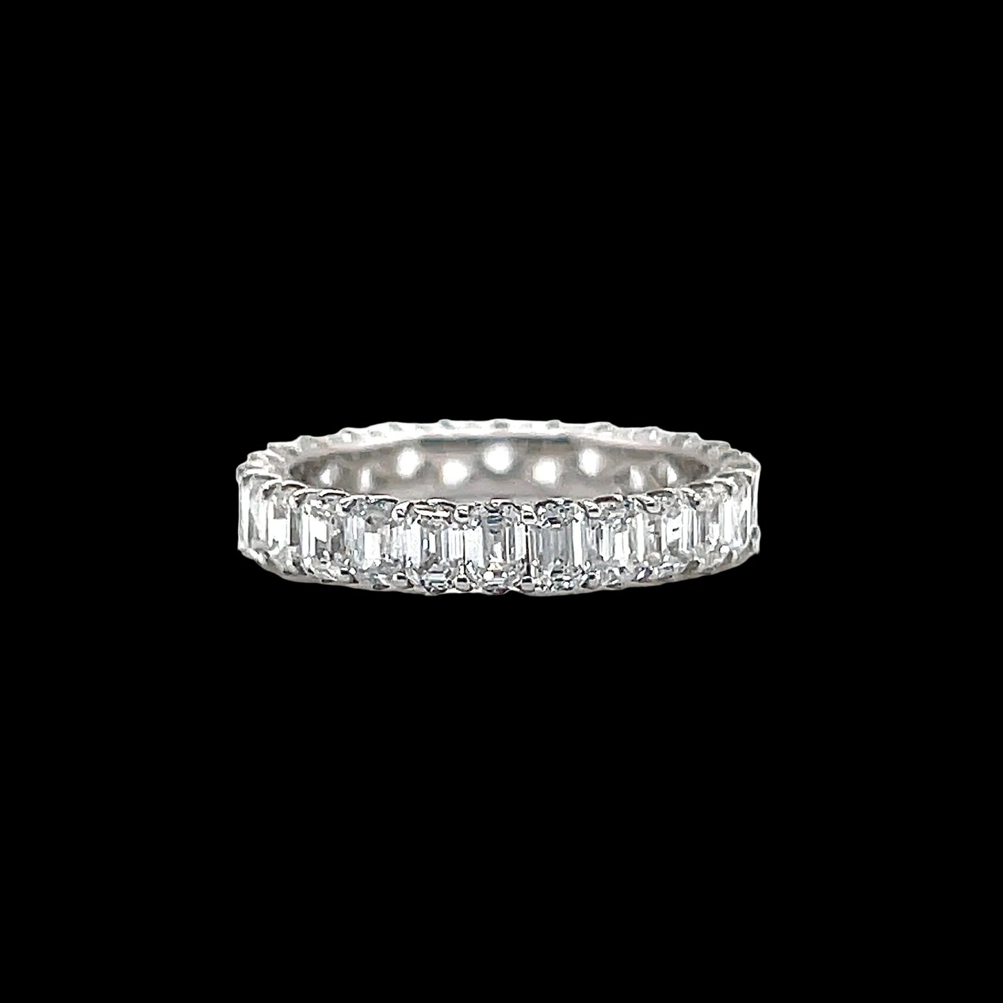 Emerald Diamond Eternity Band