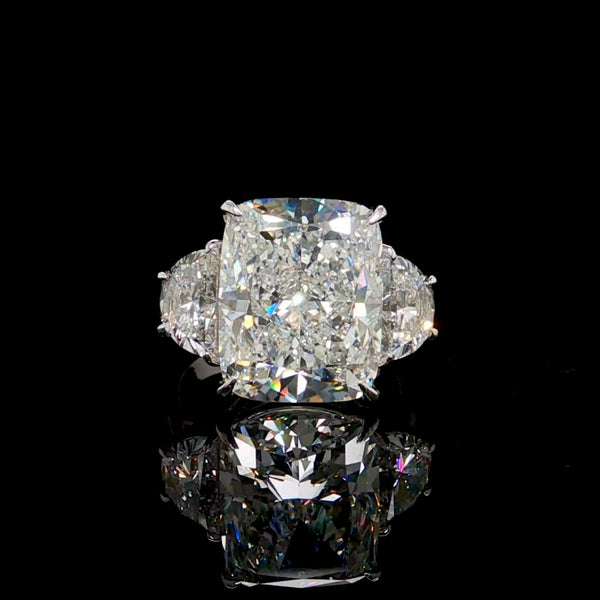 10CT Radiant Engagement Ring