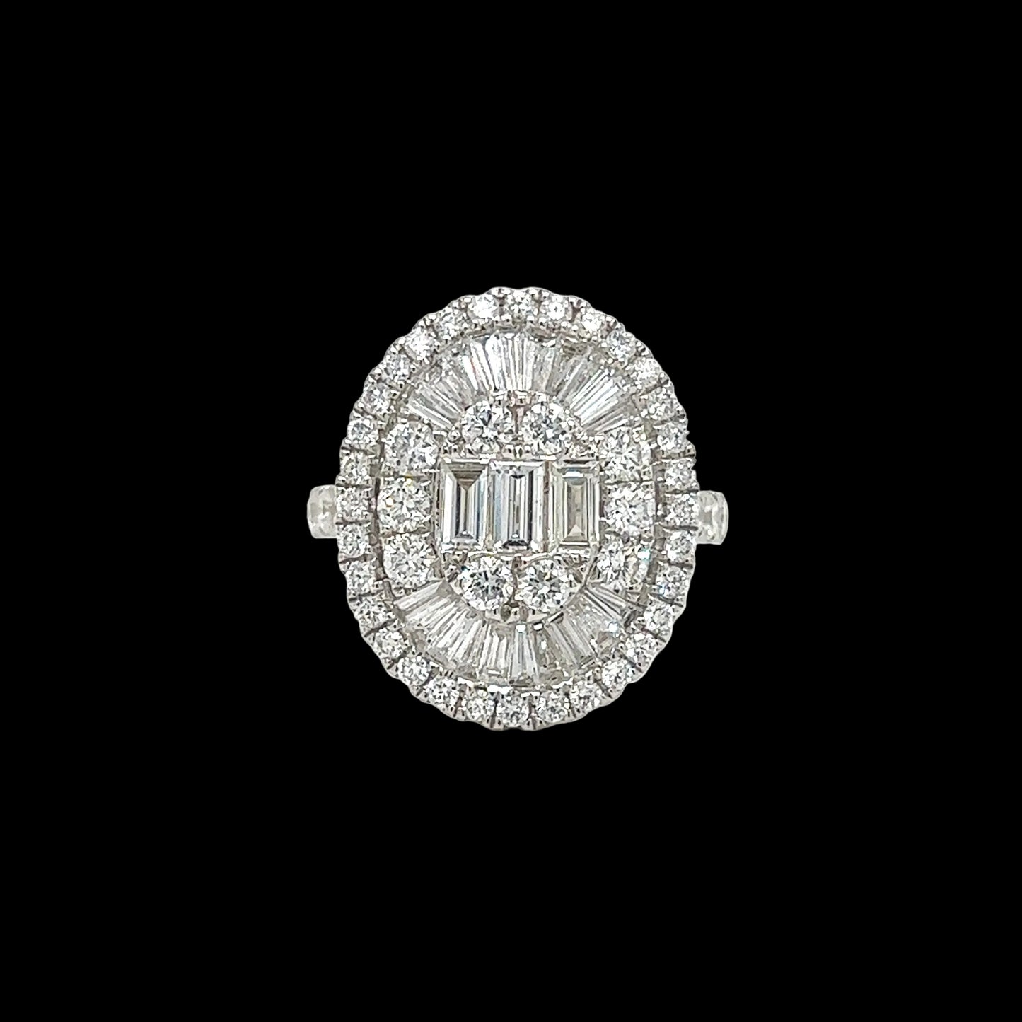 Emerald Halo Diamond Ring
