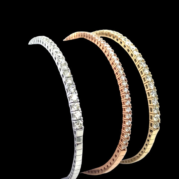 Flexible Diamond Tennis Bangle 2CT 40pt