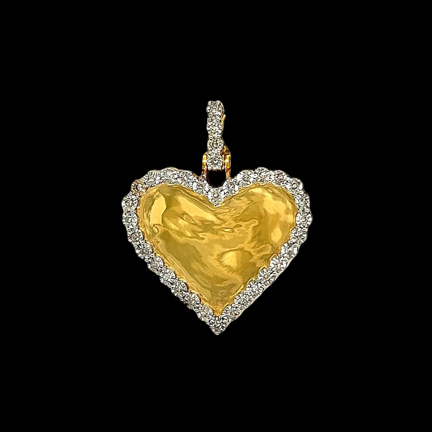 Single Row Diamond Photo Pendant