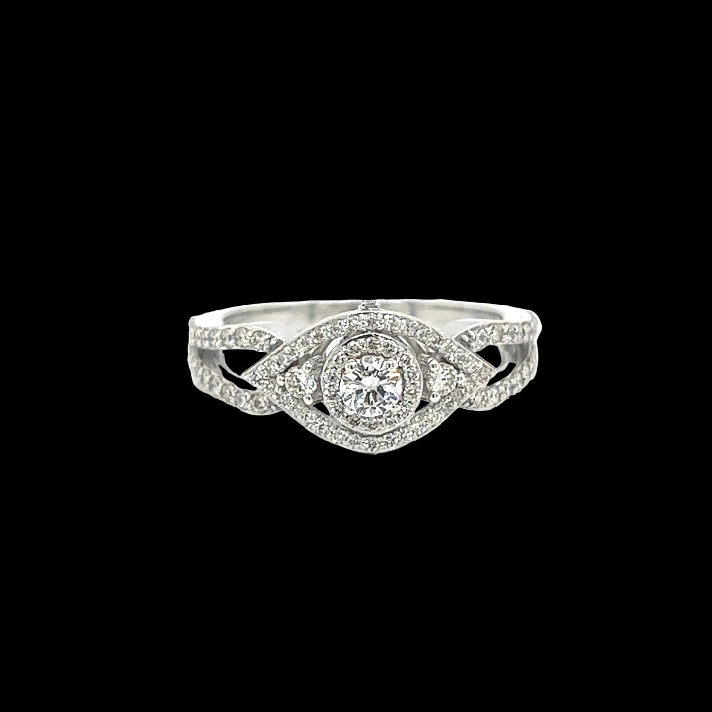 Ladies Evil Eye Diamond Ring
