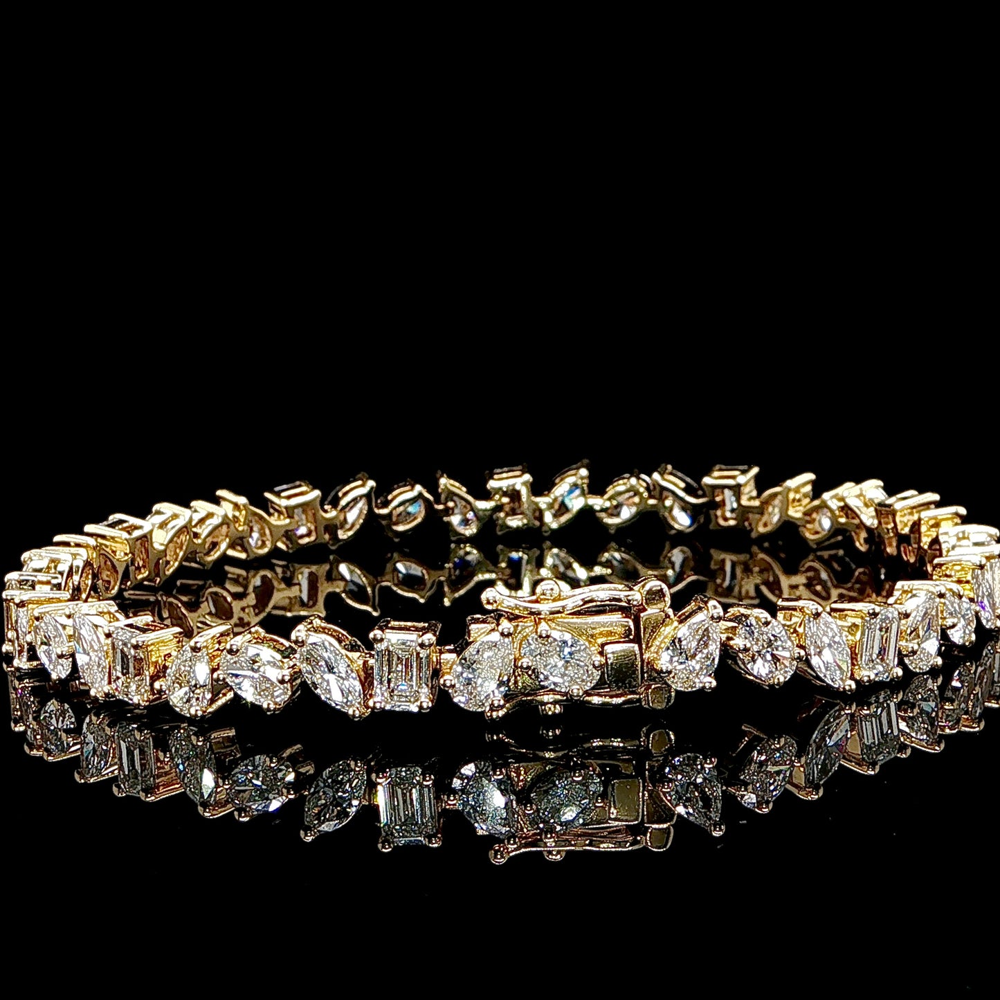 Multi-Shape Diamond Bracelet