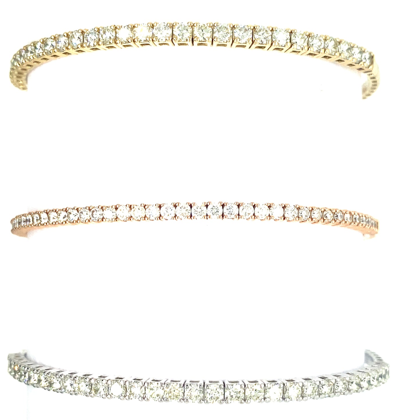 2CT Flexible Diamond Tennis Bangle