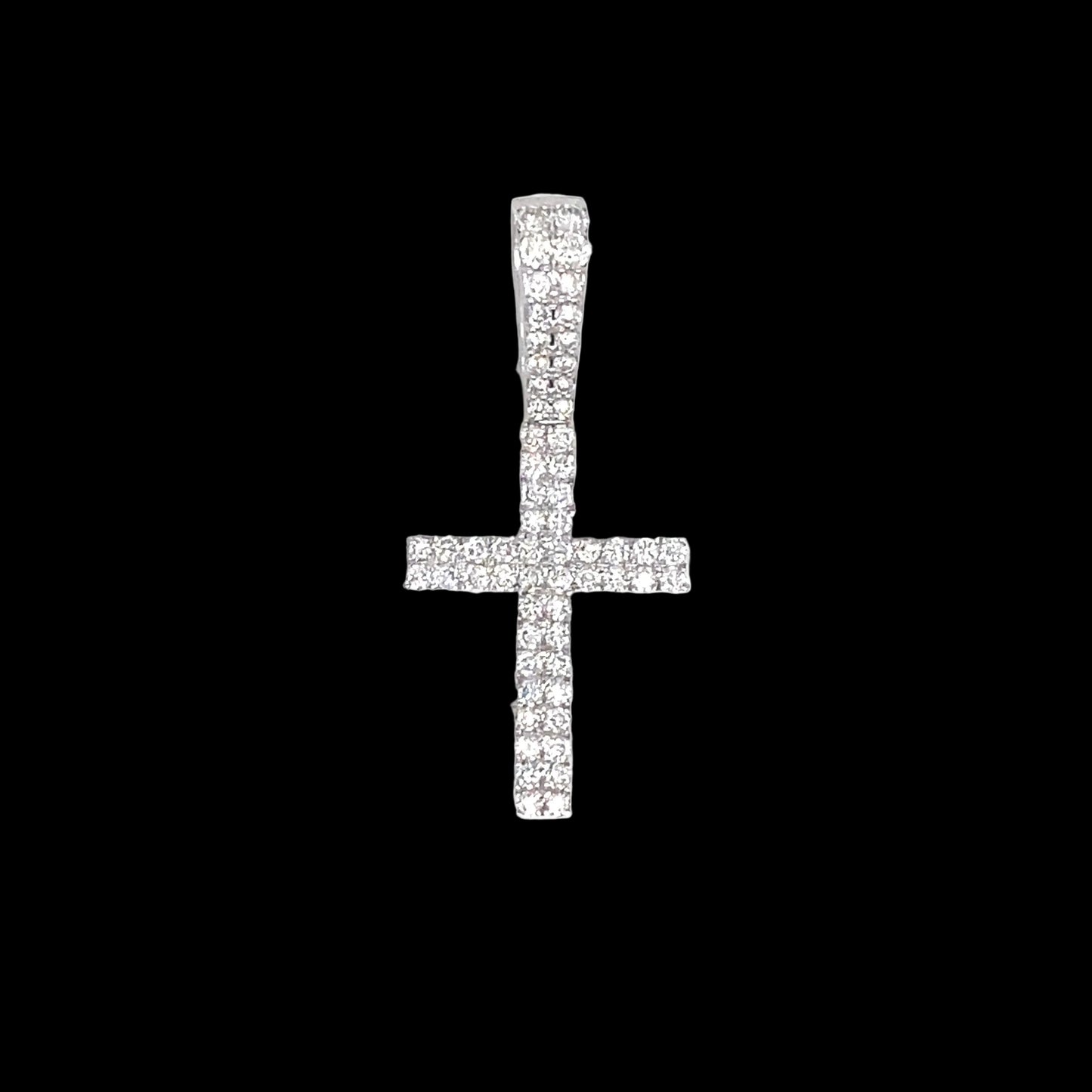 Diamond Micro Cross Pendant