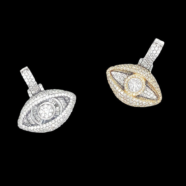 Diamond Evil Eye Pendant