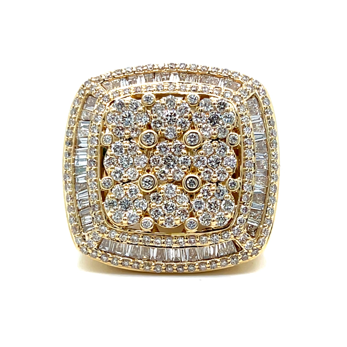 3 Carat Diamond Mens Championship Ring 14k Gold