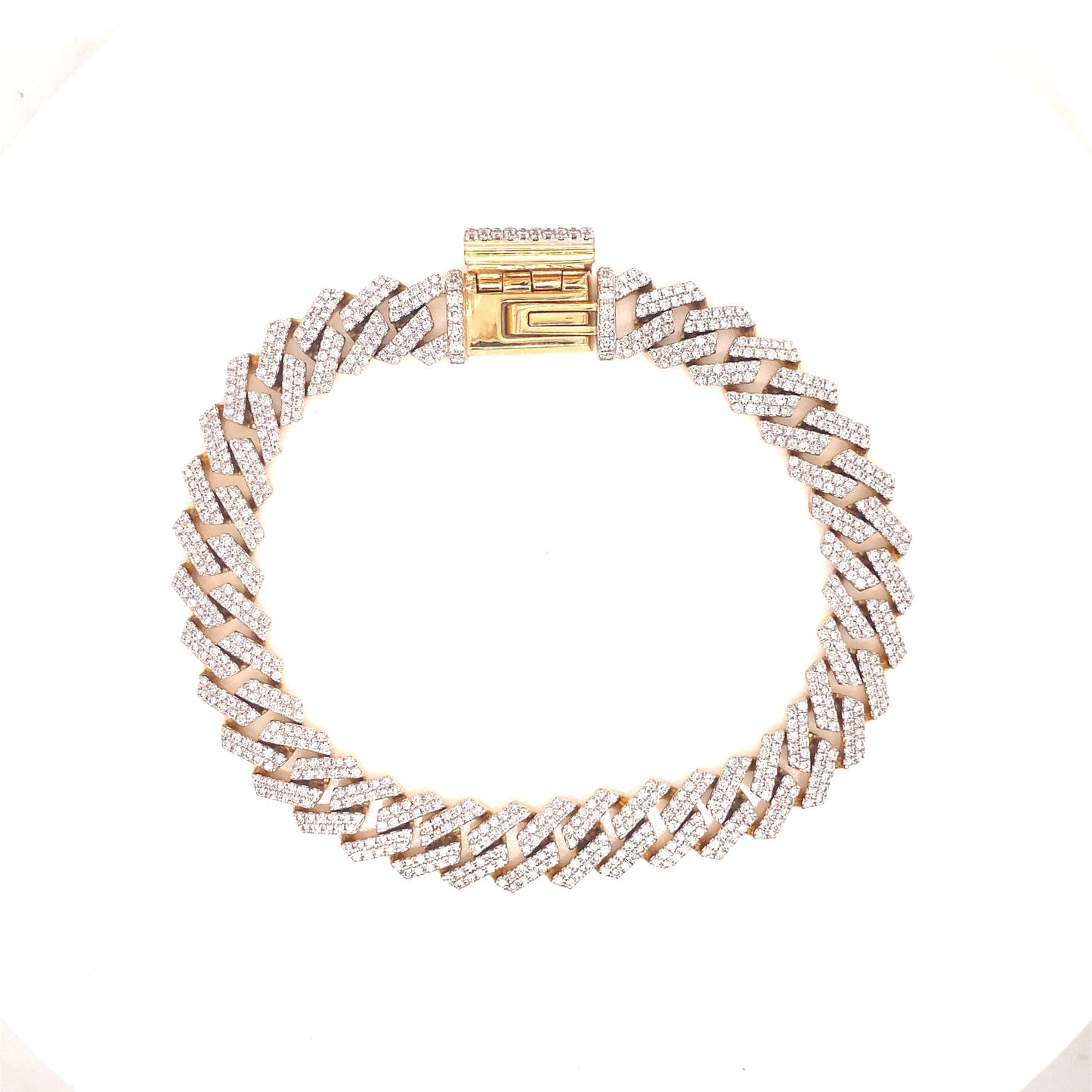 10MM Diamond Cuban Bracelet