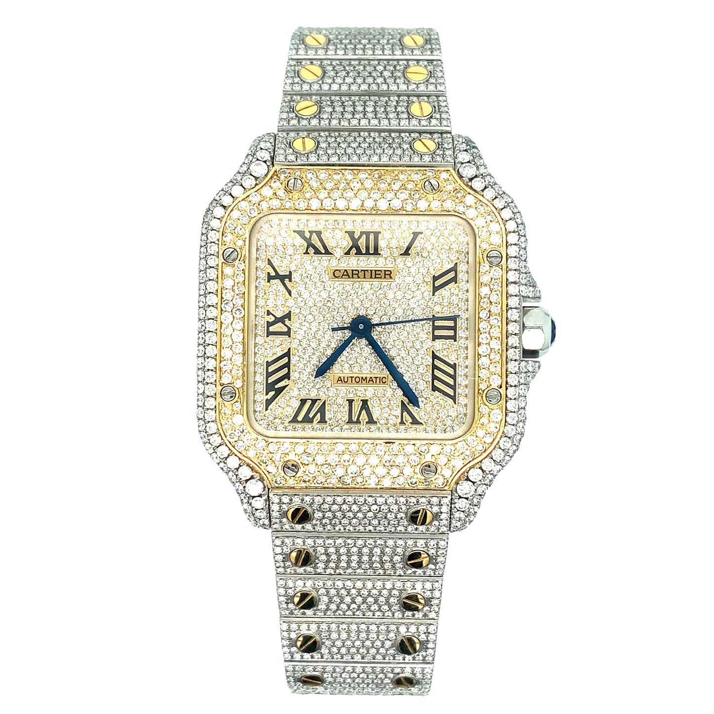 Diamond Cartier Santos Two-Tone