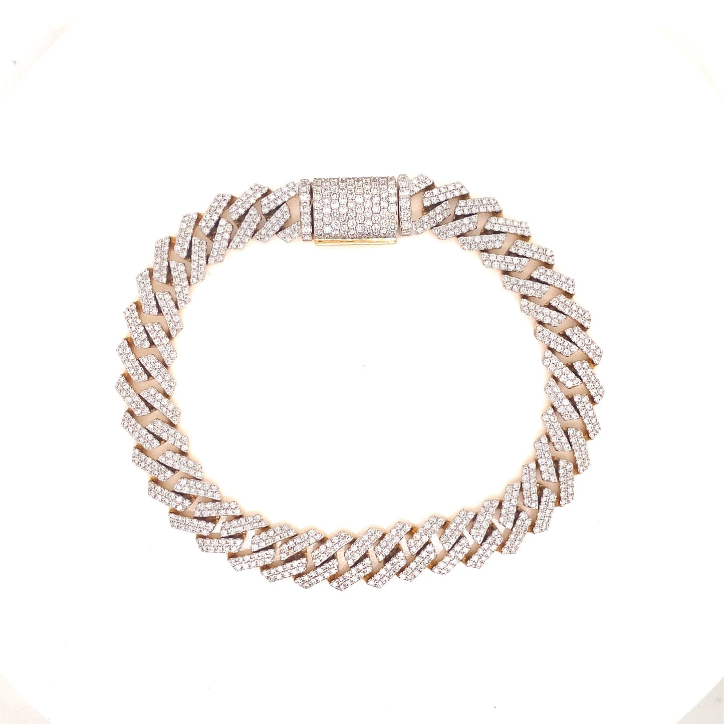 10MM Diamond Cuban Bracelet