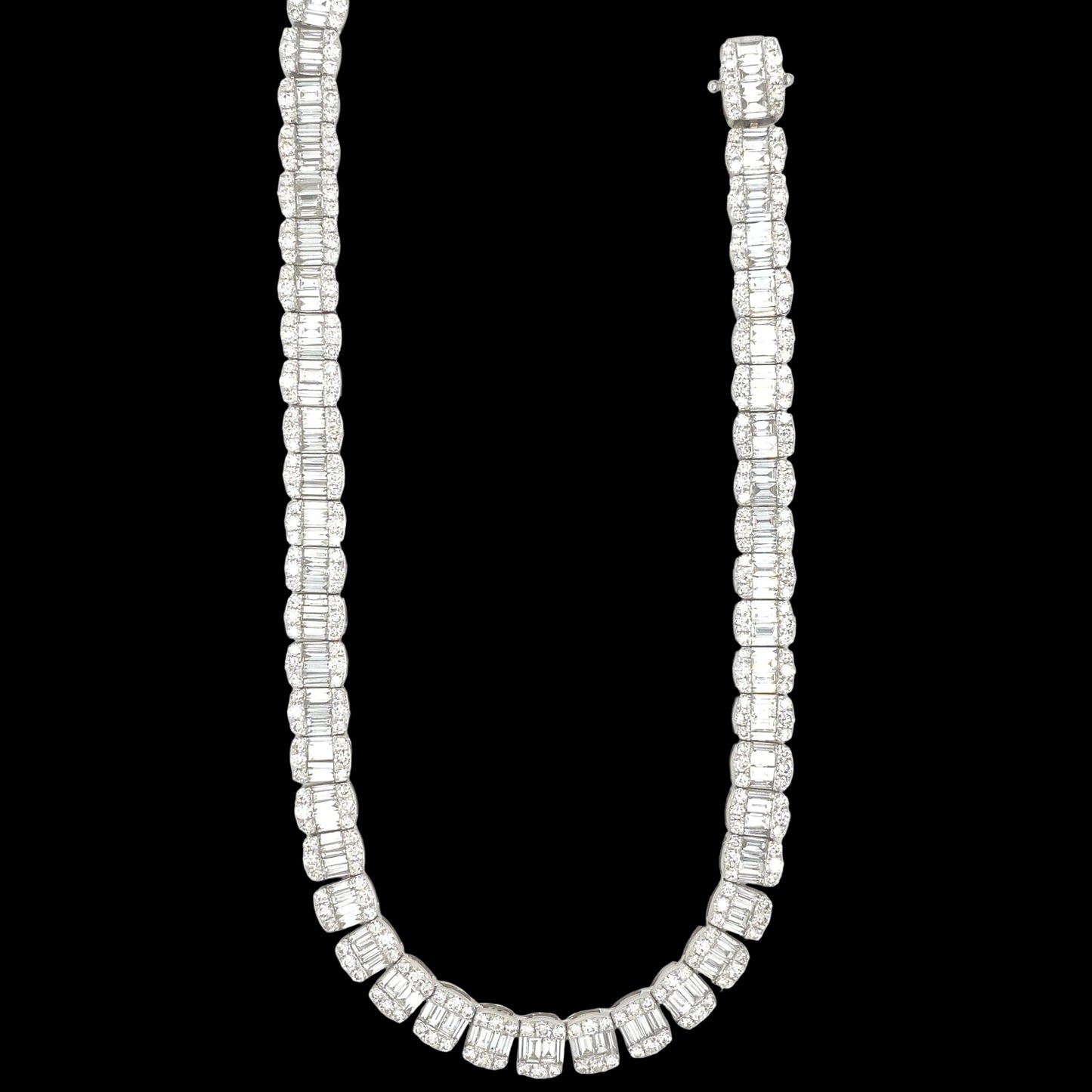 8MM 29.5 CT Baguette Tennis Chain