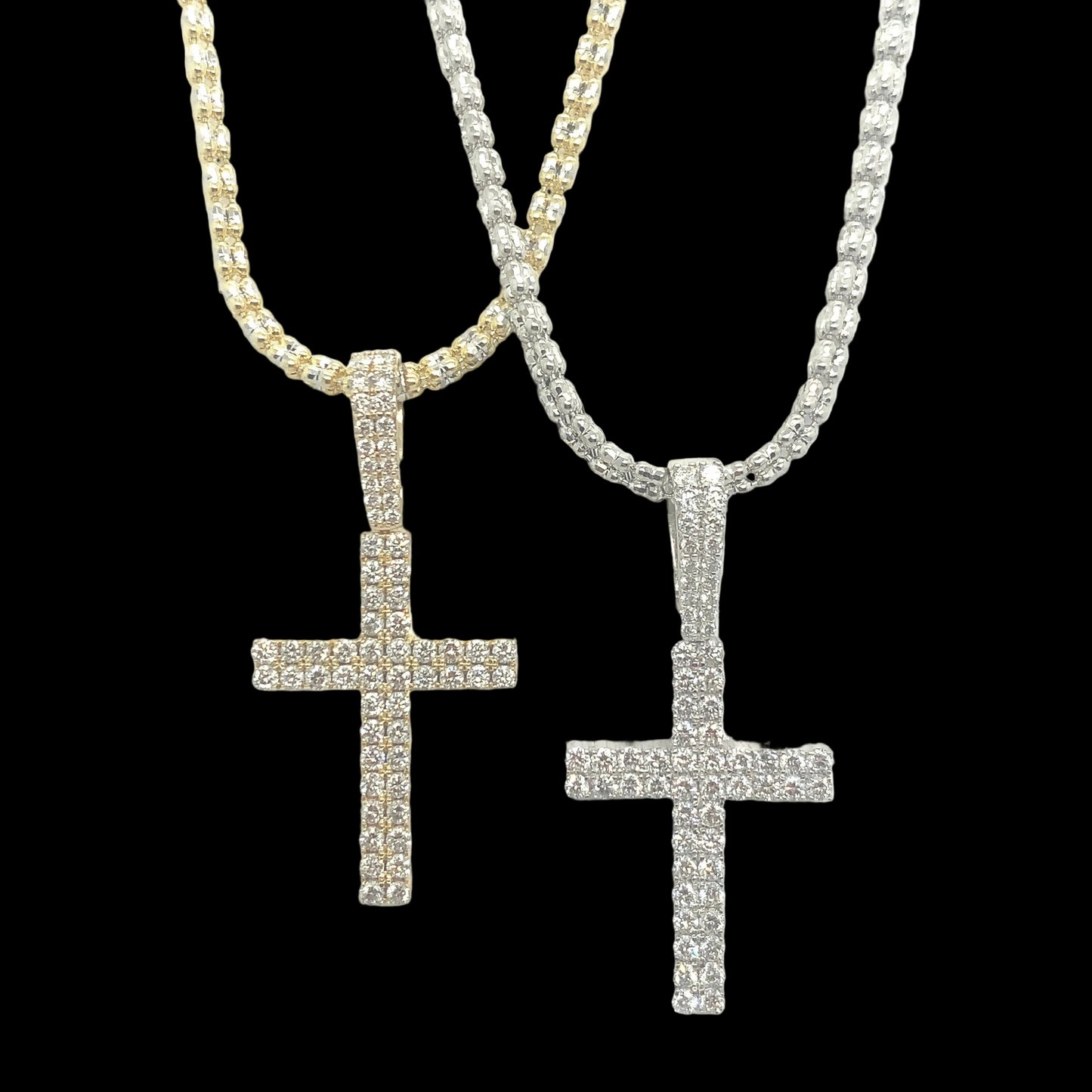 Classic Solid Gold & Diamond Cross