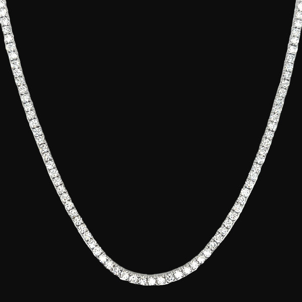 6 Pointer Diamond Tennis Necklace