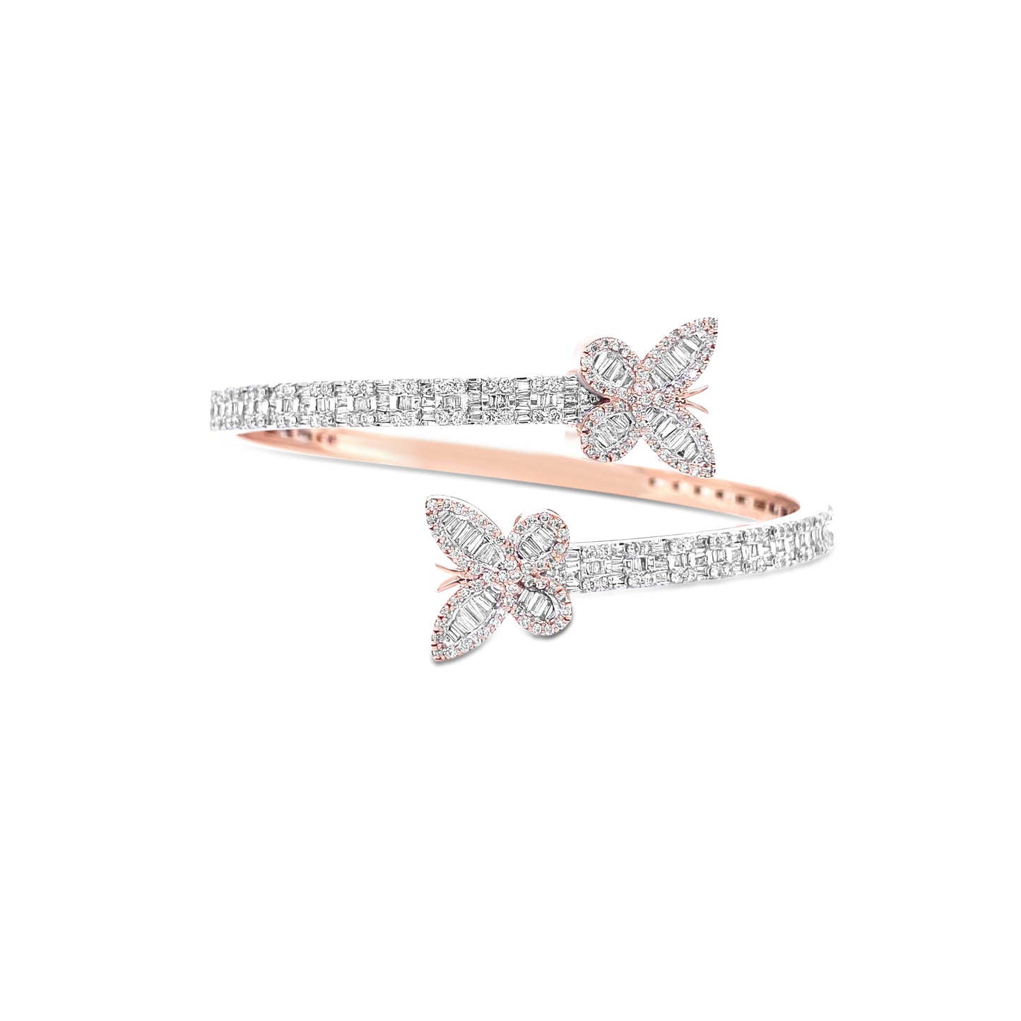 Diamond Butterfly Bangle
