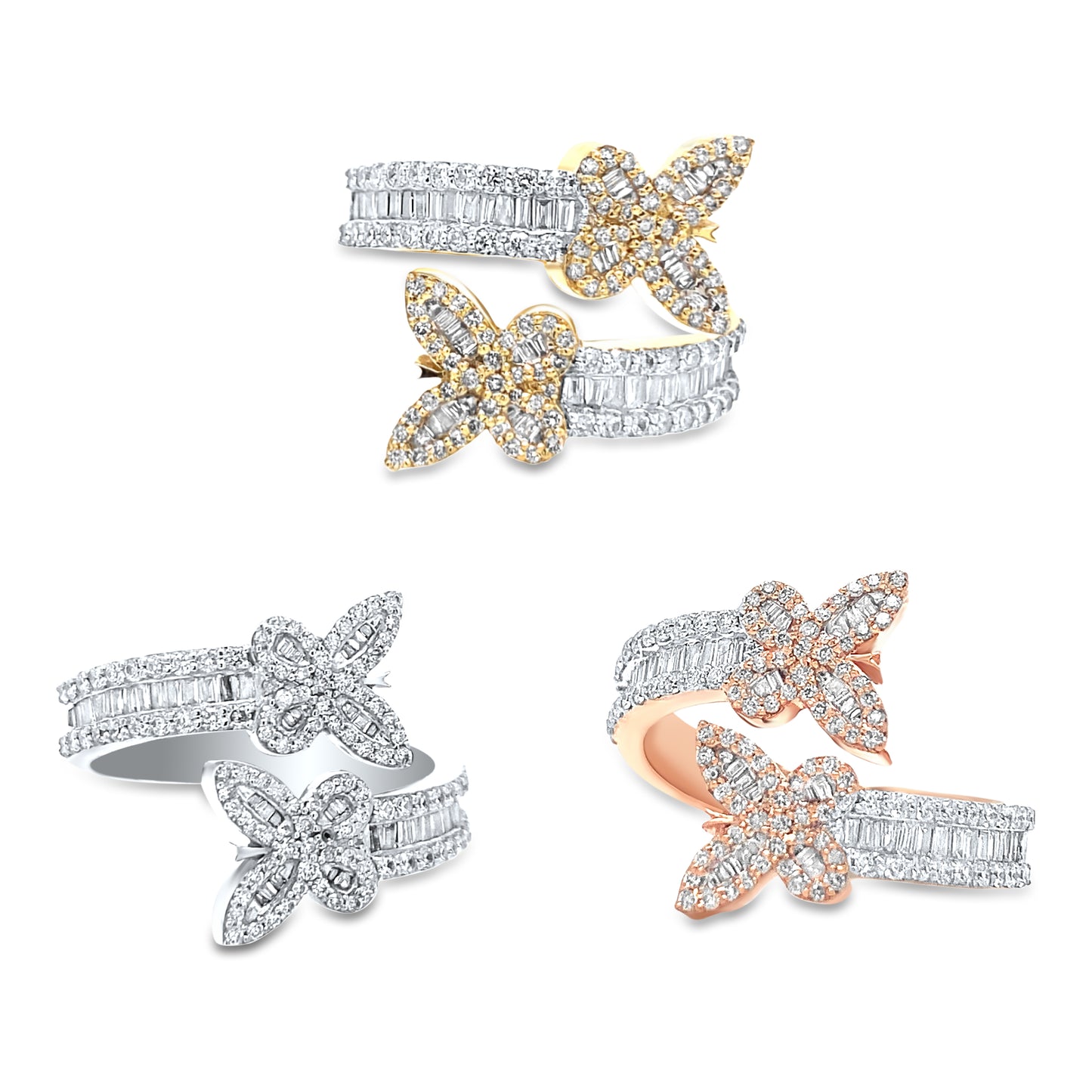 Diamond Butterfly Ring