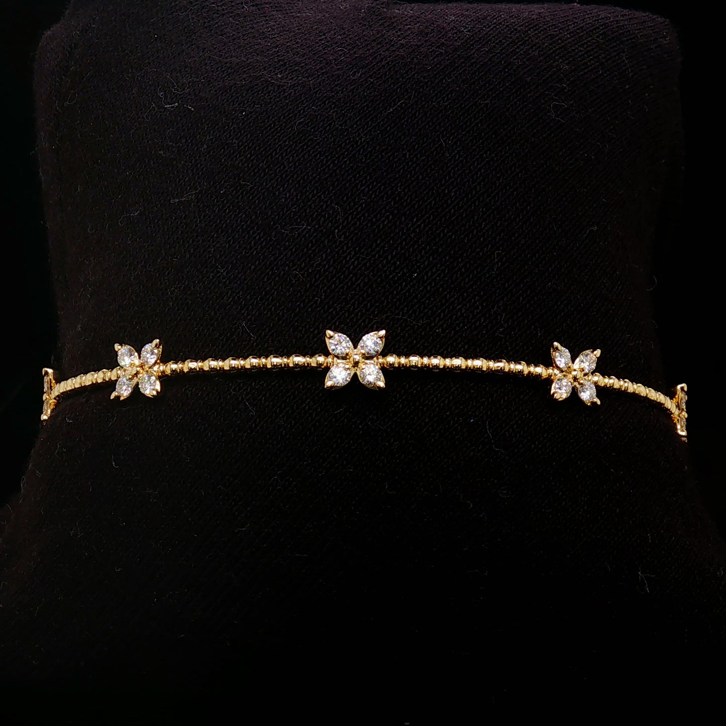 Diamond Butterfly Bangle in 14K