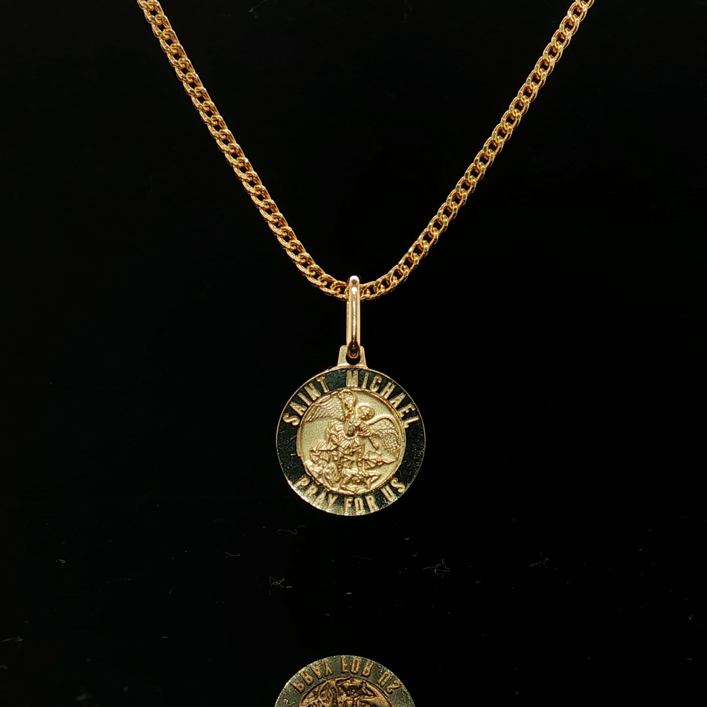 Saint Michael Medallion Chain Set