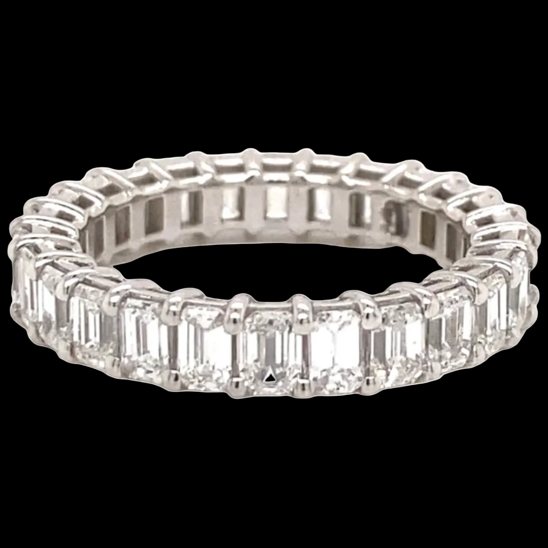 Emerald Diamond Eternity Band