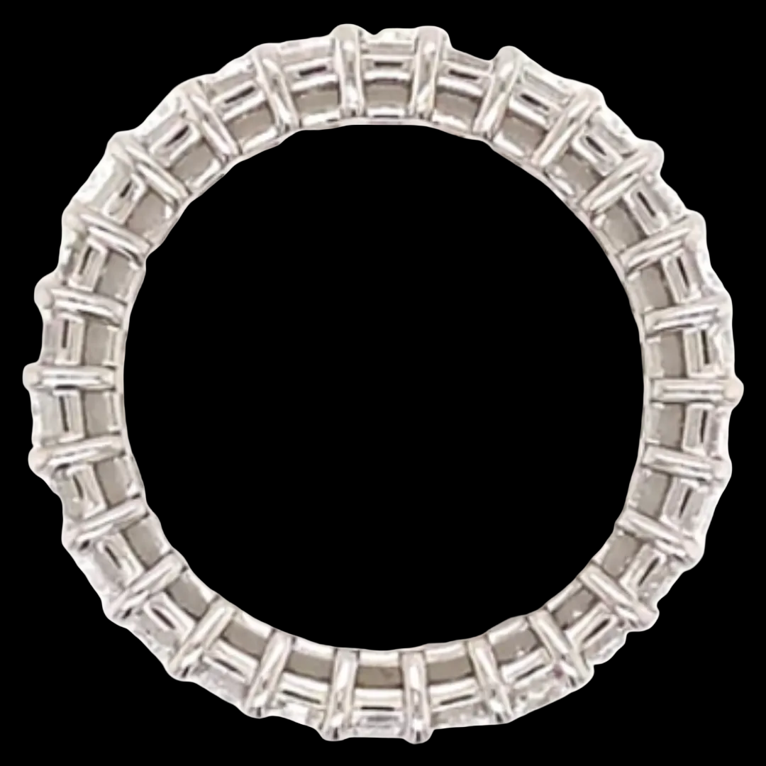Emerald Diamond Eternity Band