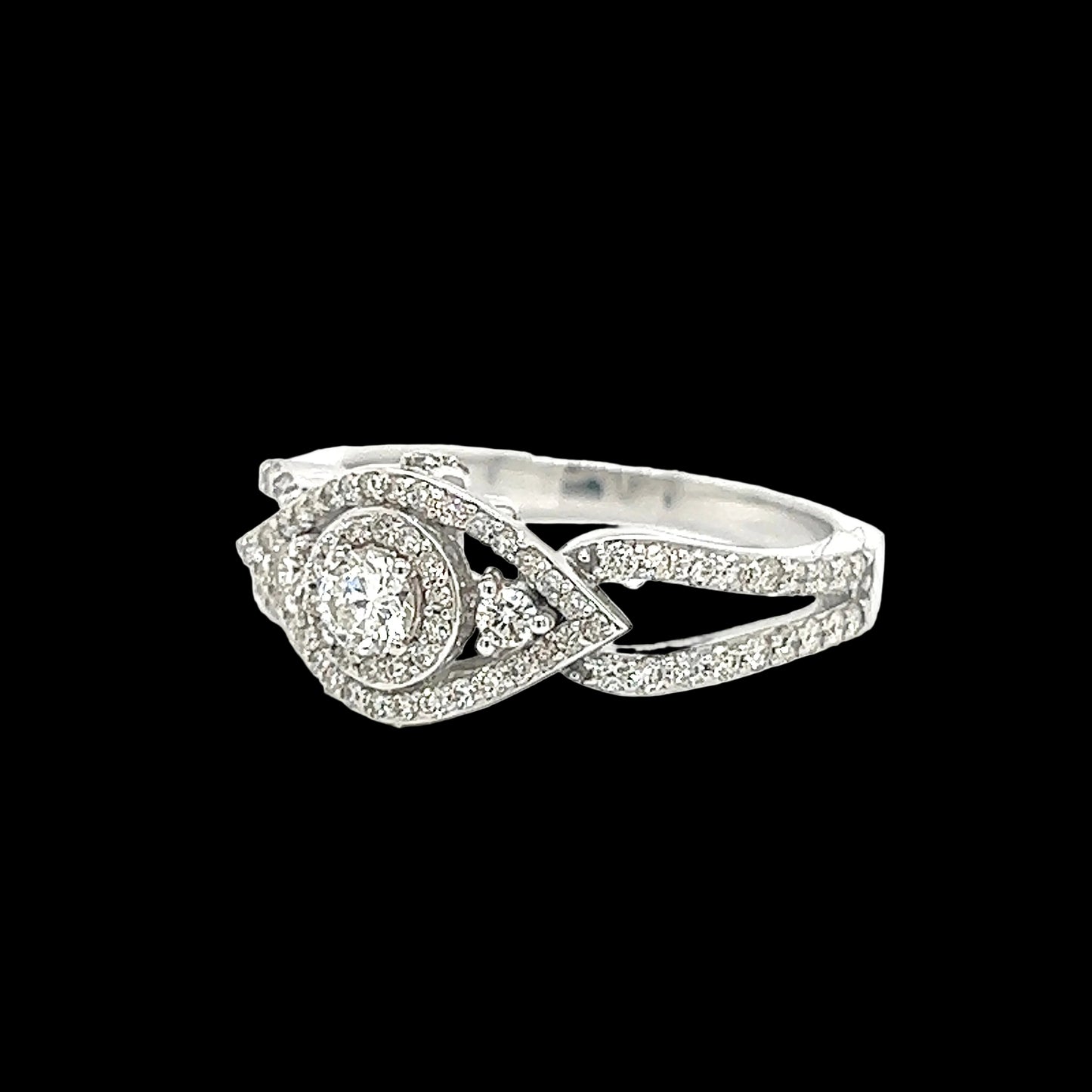 Ladies Evil Eye Diamond Ring