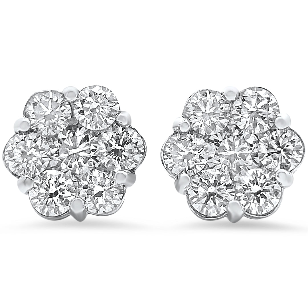 Flower Diamond Studs – Rocco's Jewelry