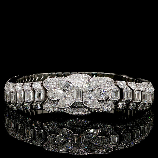 Mens Diamond Bracelet Cobra