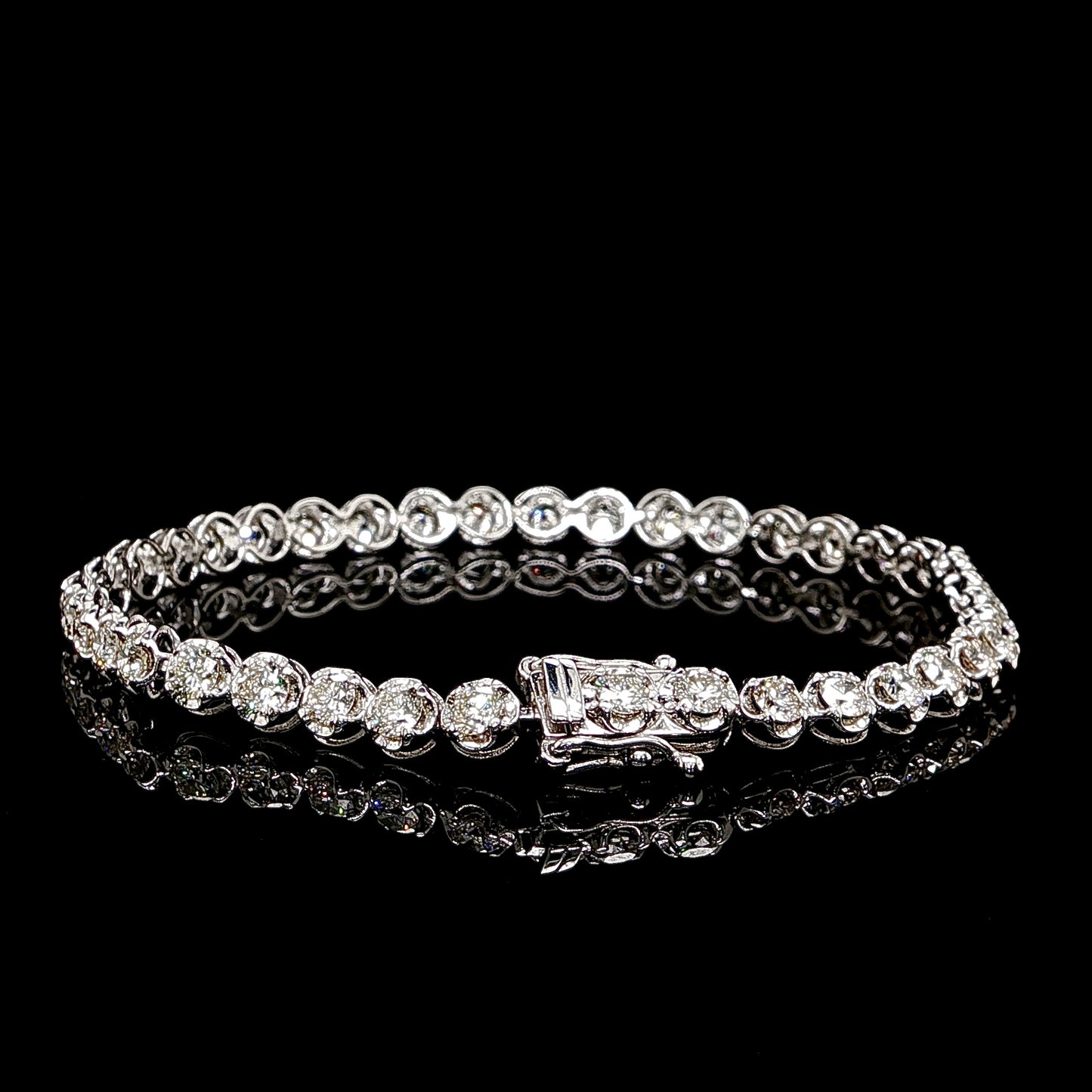 4MM Natural Diamond Bracelet