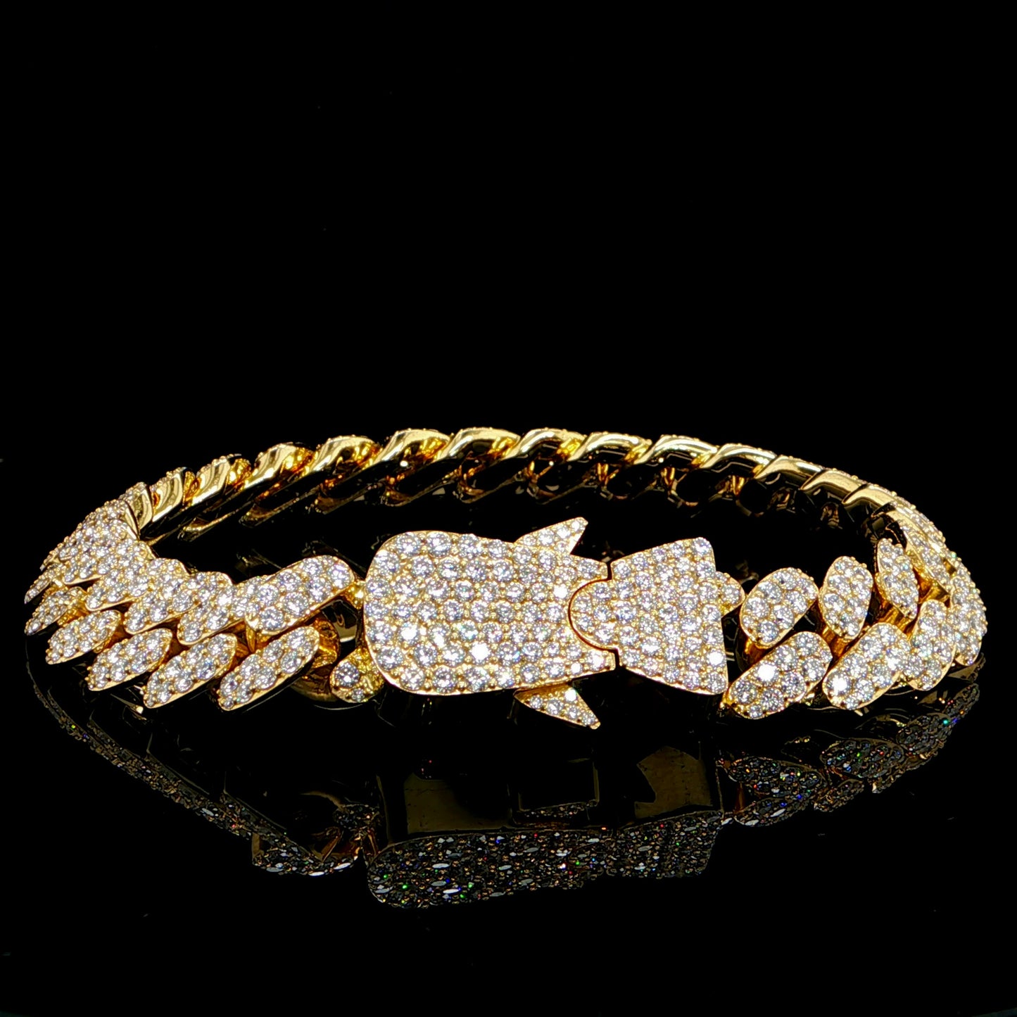 12MM Diamond Cuban Bracelet
