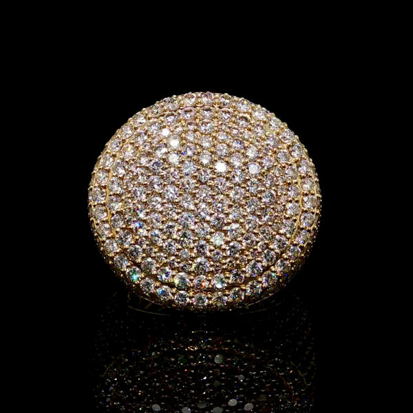 Diamond Cluster Dome Ring