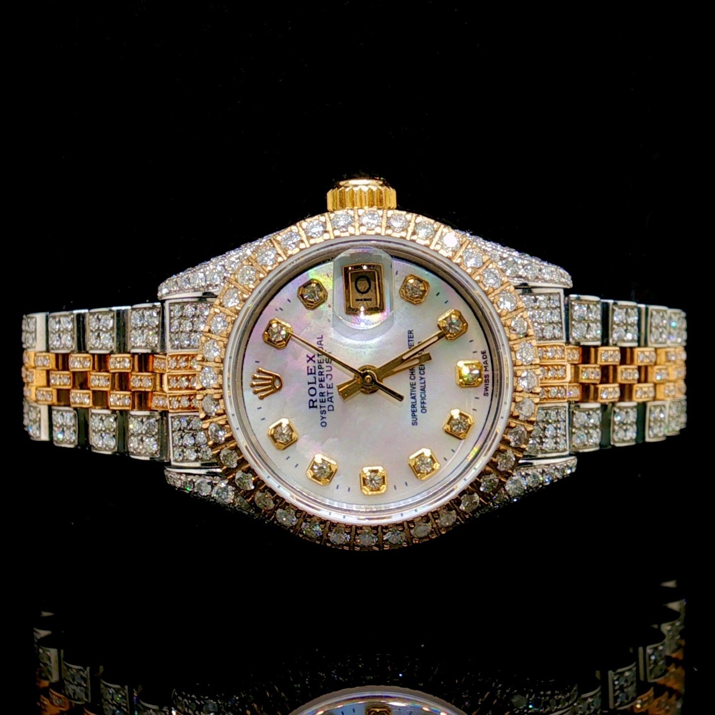 Ladies Rolex Datejust 26MM Diamond 9 CTW