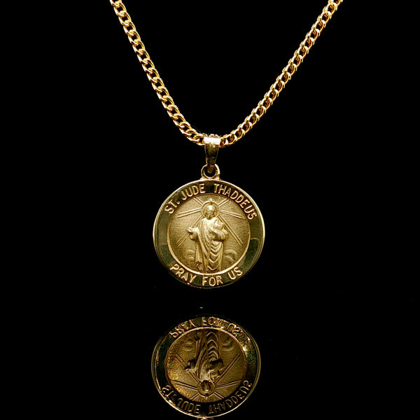 14Kt Solid St. Jude Medallion