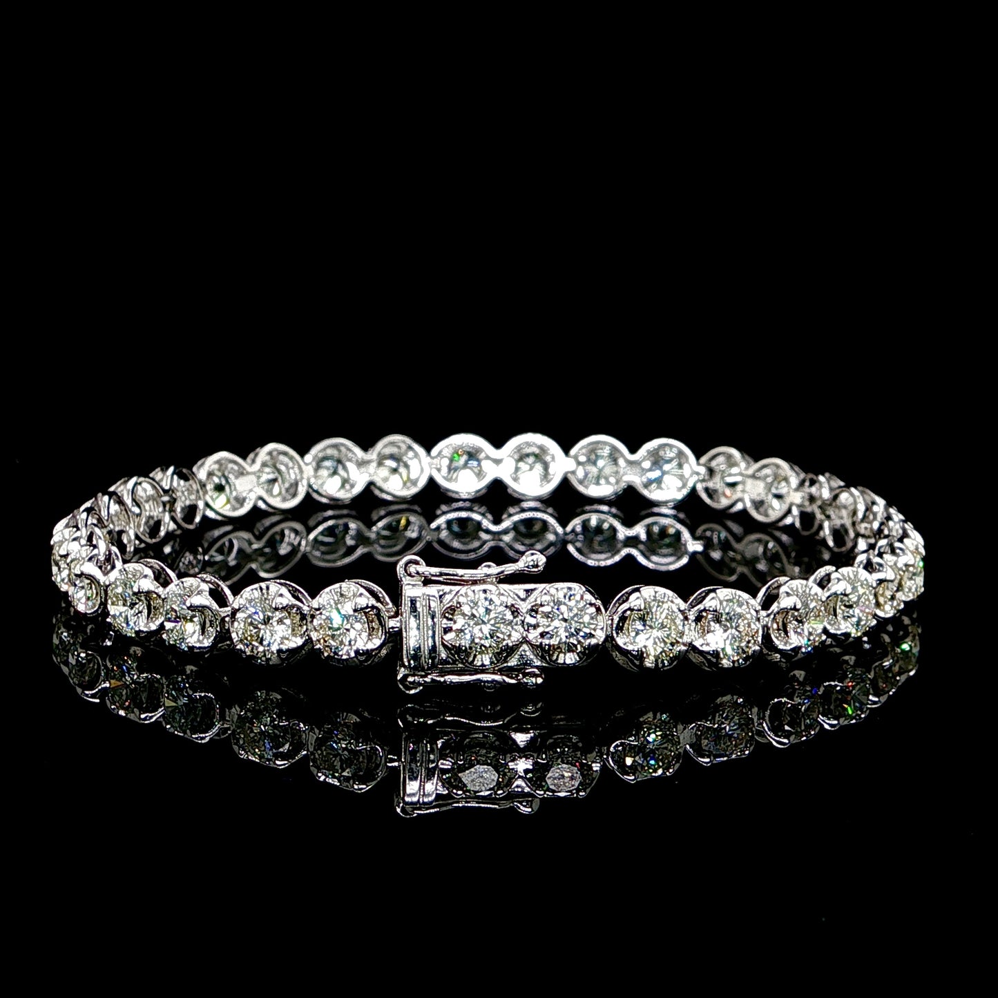 5MM Natural Diamond Tennis Bracelet
