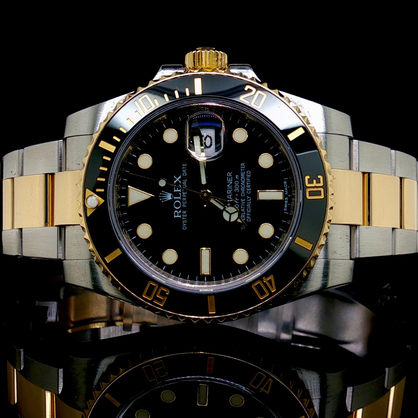 2 Tone Gold Rolex Submariner 40MM 1166113LN