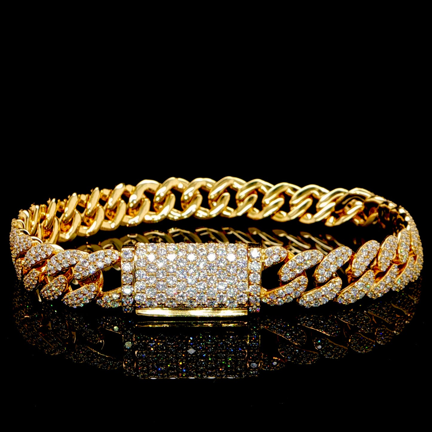 8MM Lab Diamond Cuban bracelet